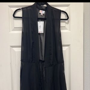 Lularoe Black Breezy Overlay Resort Collection Brand New with tags - Size Small